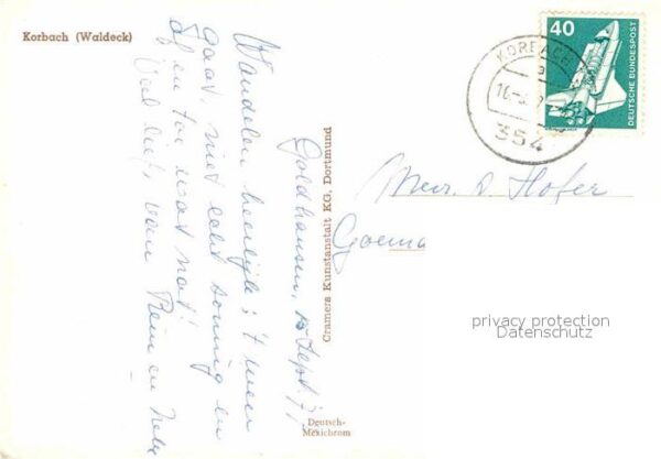 Korbach Ortsansicht mit Kirchen – Bild 2