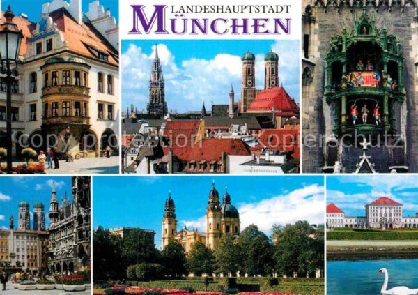 Muenchen Hofbräuhaus Rathaus Frauenkirche Glocke