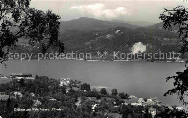 Dellach Woerthersee Panorama Alpen