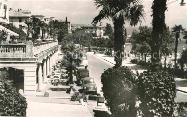 Opatija Abbazia Uferstrasse Palmen