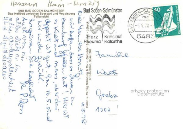 Bad Soden-Salmuenster Teilansicht Heilbad zwischen Spessart u – Bild 2
