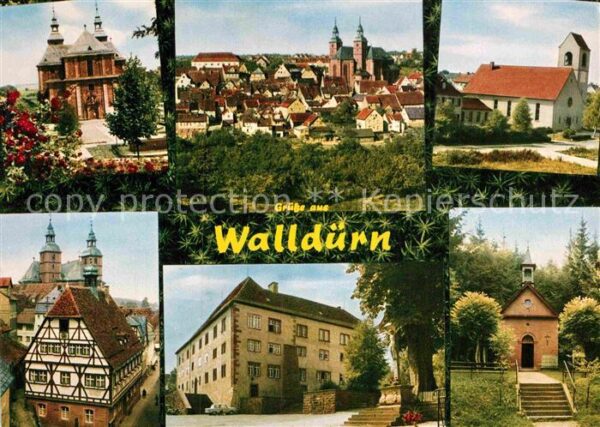 Wallduern Teilansichten Altstadt Kirche Kapelle F