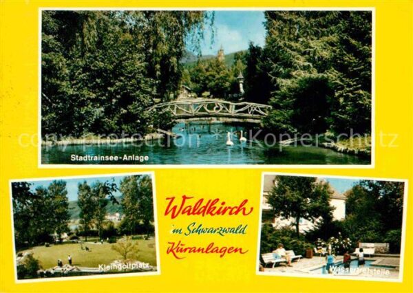 Waldkirch Breisgau Stadtrainsee Kleingolfplatz Wassertrete