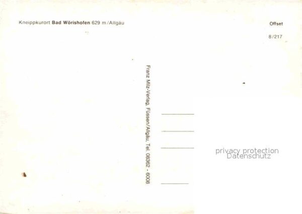 Bad Woerishofen Teilansichten Kneippkurort Schwanenteic – Bild 2