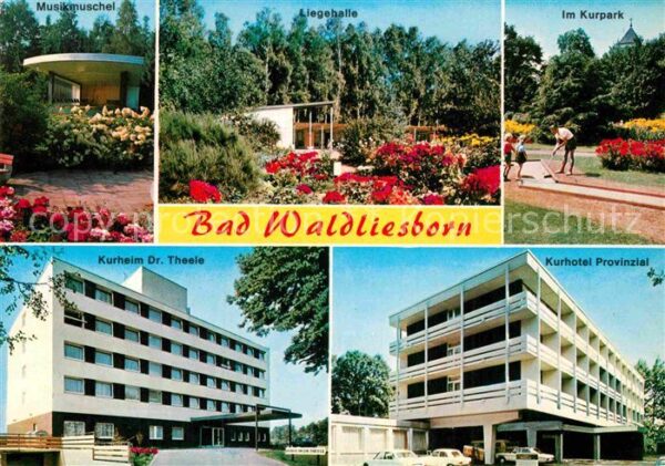 Bad Waldliesborn Musikmuschel Liegehalle Kurpark Kurheim