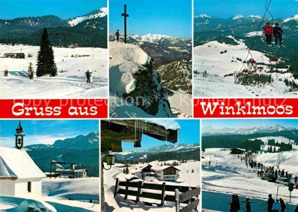 Winklmoos Winkelmoos Winterpanorama Skigebiet Alpen Gipfelkr