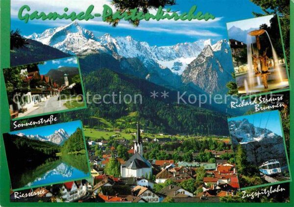 Garmisch-Partenkirchen Gesamtansicht Sonnenstrasse Riessersee