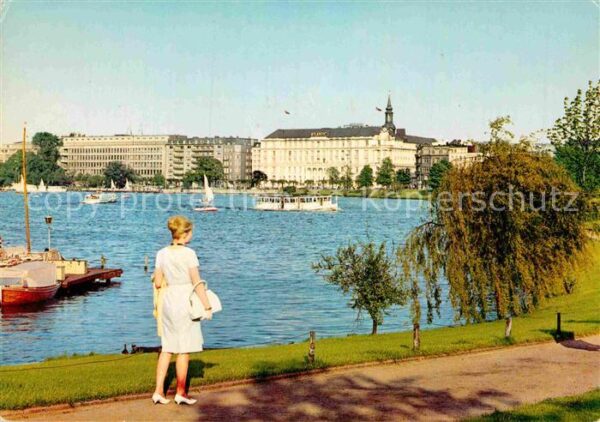 Hamburg Promenade an der Aussenalster