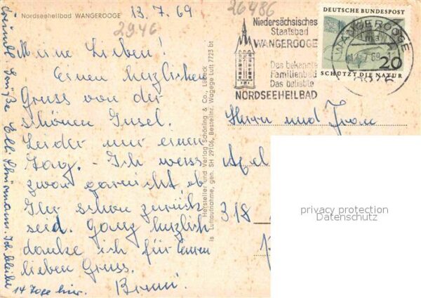 Wangerooge Nordseebad Nordseeinsel Fliegeraufnahme – Bild 2