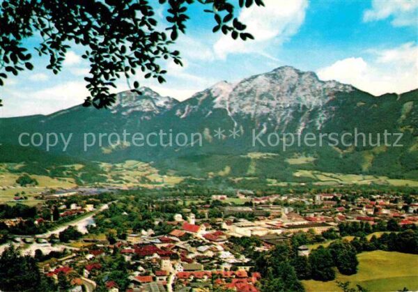 Bad Reichenhall Panorama Blick zum Staufen Chiemgauer A