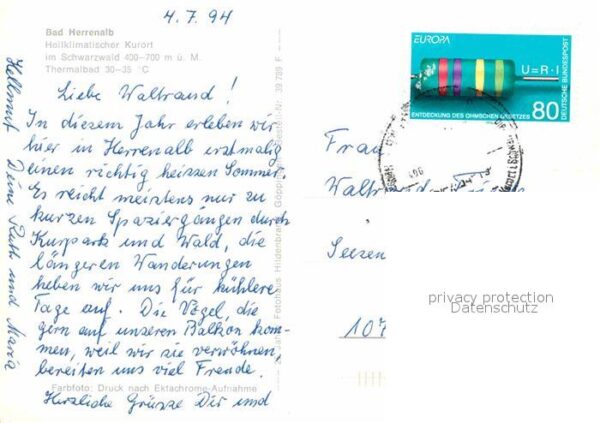 Bad Herrenalb Denkmal Kirche Heilklimatischer Kurort – Bild 2
