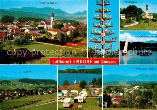 Bad Endorf Luftkurort am Simssee Maibaum Campingpl