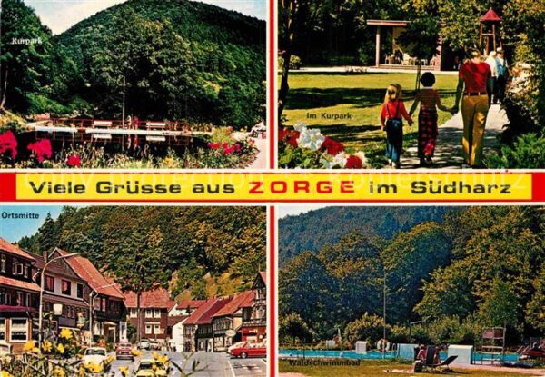 Zorge Kurpark Konzertpavillon Ortsmitte Walds