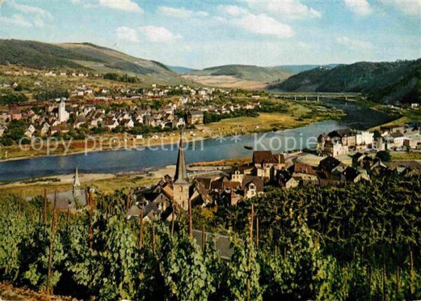 Alf Mosel Panorama Moseltal mit Marienburg