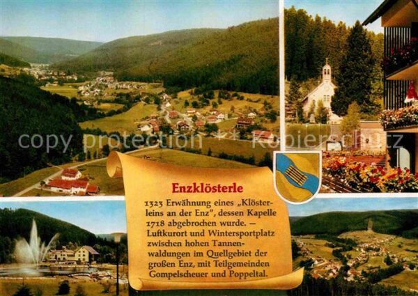 Enzkloesterle Panorama Luftkurort Kapelle Springbrunn
