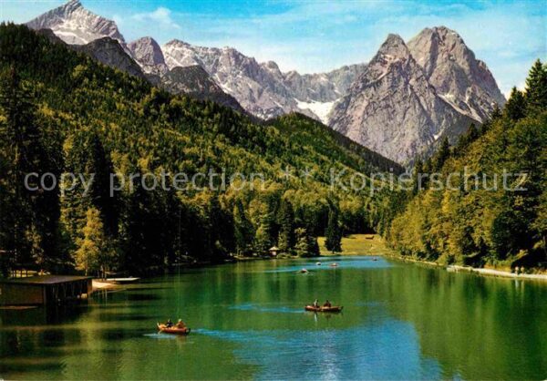 Garmisch-Partenkirchen Riessersee mit Alpspitze Höllental Waxe