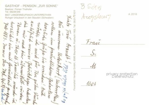 Unterrothan Gasthof Pension Zur Sonne Landschaftspa – Bild 2