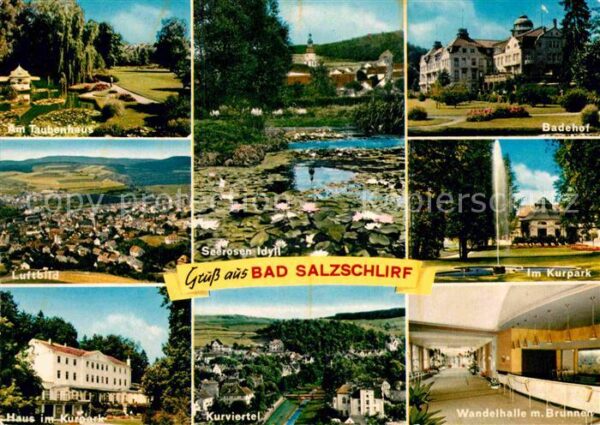 Bad Salzschlirf Taubenhaus Seerosenteich Badehof Kurpar