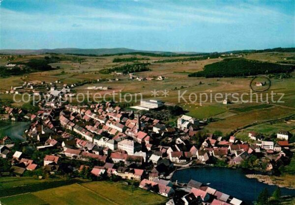 Schoensee Ferienort Oberpfälzer Wald Fliegeraufna