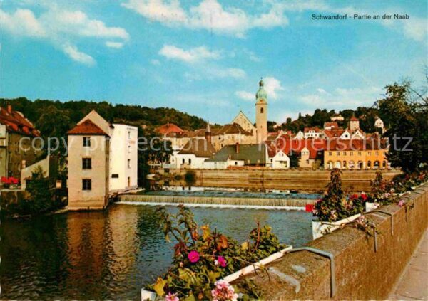 Schwandorf Partie an der Naab Wehr
