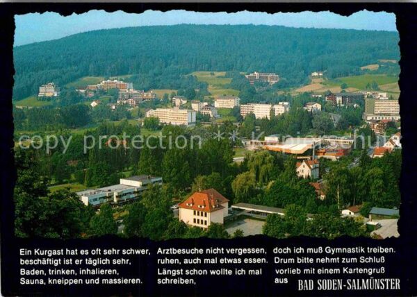 Bad Soden-Salmuenster Teilansicht Heilbad im Naturpark Spessa