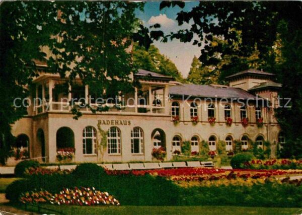 Bad Soden Taunus Partie im Kurgarten mit Badehaus