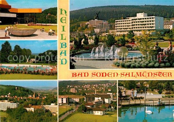 Bad Soden-Salmuenster Kurpark Kurhaus Wasserspiele Kurort im