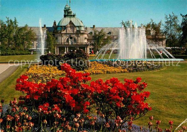 Bad Oeynhausen Kurhaus Wasserspiele Blumenbeet