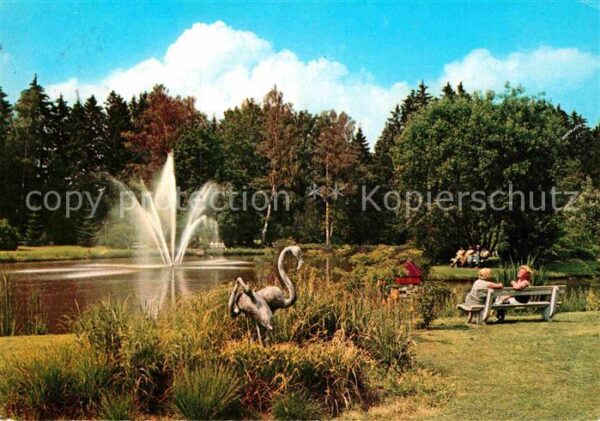 Bad Woerishofen Kurpark Schwanenteich Fontäne Kneipphei