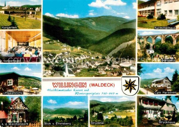 Willingen Sauerland Kurgarten Konzertsaal Gaststätte Märche
