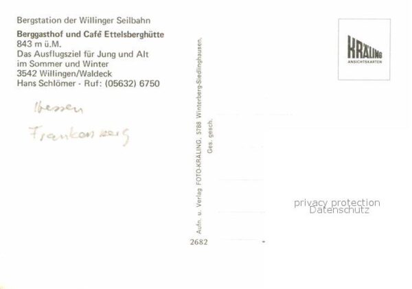Willingen Sauerland Berggasthof Ettelsberghütte Bergstation – Bild 2
