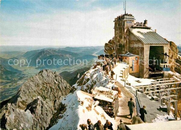 Zugspitze Gipfelstation Zugspitzbahn Fernsicht Lo