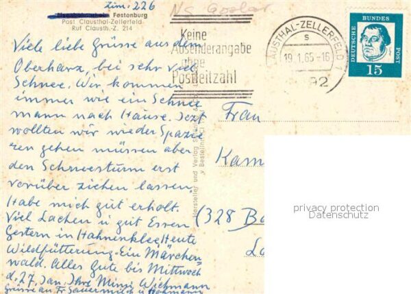Clausthal-Zellerfeld Hotel Restaurant Festenburg – Bild 2