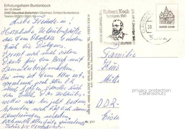 Clausthal-Zellerfeld Erholungsheim Buntenbock der IG Metall – Bild 2