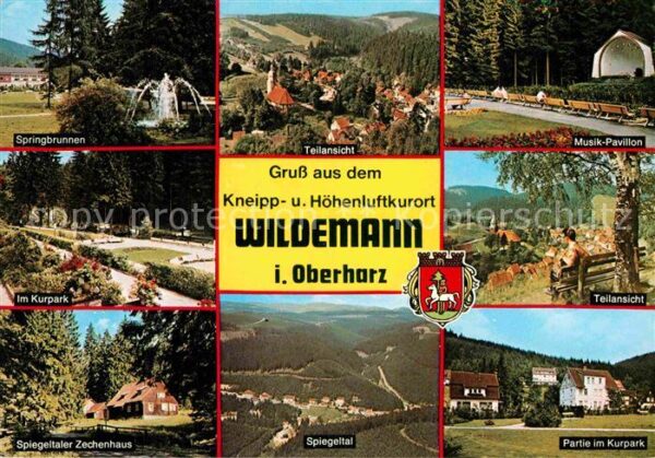 Wildemann Springbrunnen Kurpark Musikpavillon Spi