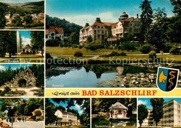 Bad Salzschlirf Kurpark Fontäne Mariengrotte Kurhotel T
