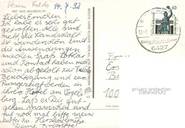 Bad Salzschlirf Kurpark Hotel Badehof Brunnenhalle Sole – Bild 2