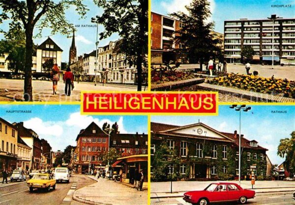 Heiligenhaus Mettmann Partie am Rathaus Kirchplatz Hauptstras