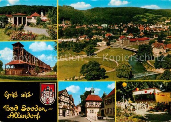 Bad Sooden-Allendorf Kurpark Gradierwerk Fachwerkhäuser Luft
