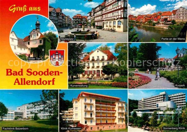Bad Sooden-Allendorf Klinik Marktplatz Fachwerkhäuser Kurver