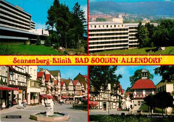 Bad Sooden-Allendorf Klinik Weinreihe Fachwerkhäuser Soodene