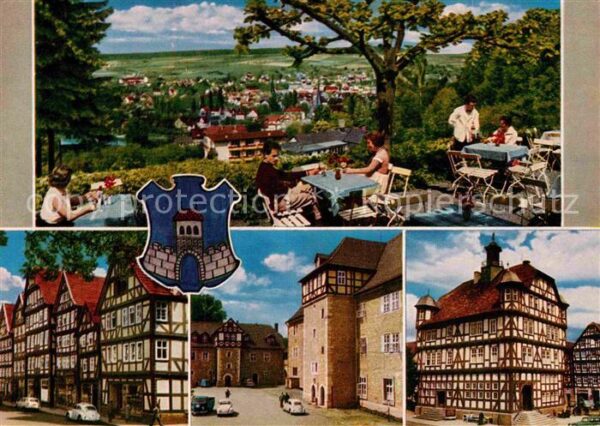 Melsungen Fulda Fachwerkidyll am Walde Stadtpanorama Re