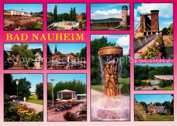 Bad Nauheim Teilansichten Kurort Kurpark Musikpavil