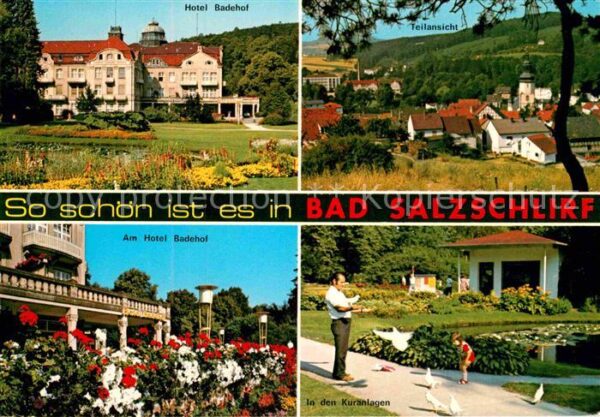 Bad Salzschlirf Hotel Badehof Kuranlagen Ortsansicht mi