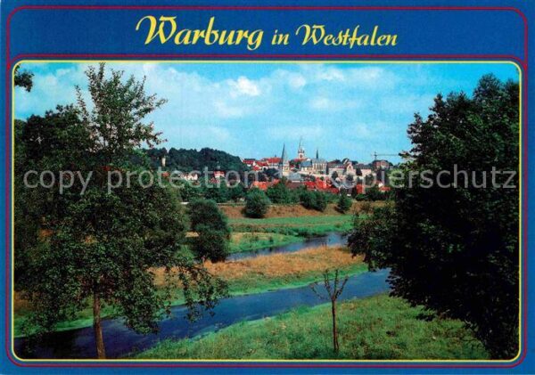 Warburg Westfalen Blick über die Diemel