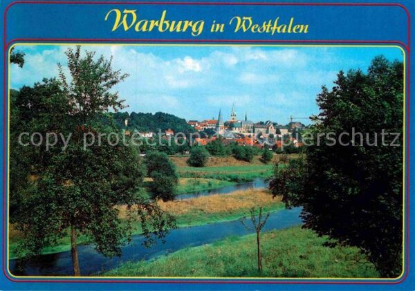 Warburg Westfalen Blick über die Diemel