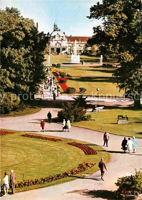 Bad Oeynhausen Blick von der Wandelhalle Kurhaus Leuch