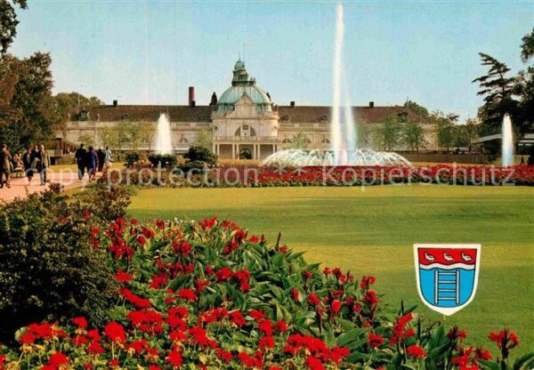 Bad Oeynhausen Kurhaus Leuchtfontäne Kurpark Blumenbee