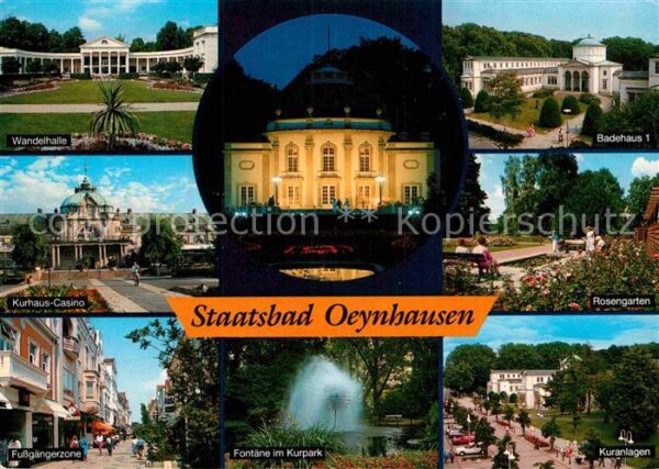 Bad Oeynhausen Wandelhalle Kurhaus Casino Fussgängerzo