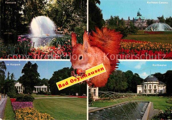 Bad Oeynhausen Fontäne Kurpark Kurhaus Casino Kurtheat